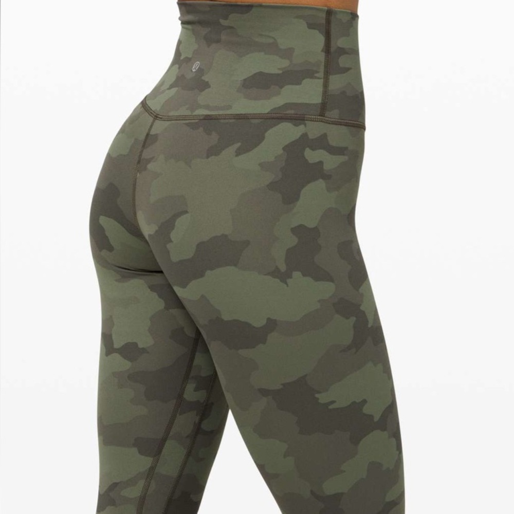 Lululemon Align Pant 26” size 4 
Heritage Camo Green Twill Multi
